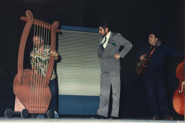 Al teatro Dante di Palermo - 1987